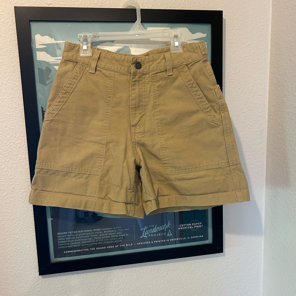 Patagonia Tan Cargo Shorts Versatile Cotton Twill size 4